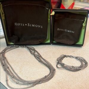 Ross-Simons Silver Multi-Strand Jewelry Set